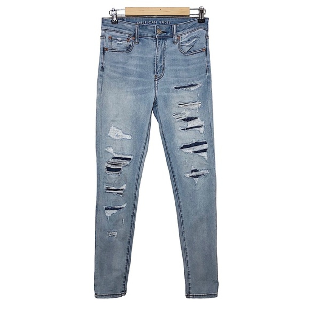 American Eagle Outfitters Nex(T) Level Stretch Tapered High Rise Blue Jegging 8R